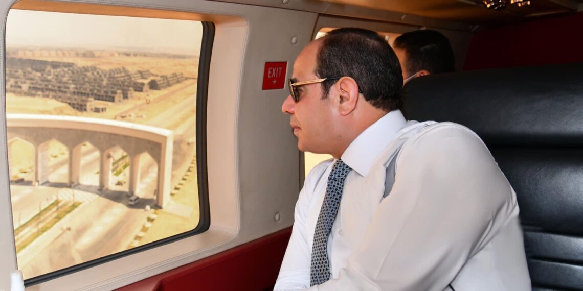Al-Sissi inspecte l’état d'avancement des travaux dans la NCA 1 - Le Progrès Egyptien