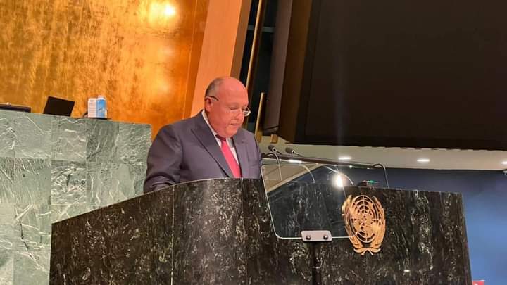 Choucri prononce l'allocution de l'Egypte devant l'AGNU 1 - Le Progrès Egyptien