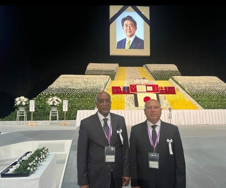 Le ministre du Transport aux funérailles de Shinzō-Abe 1 - Le Progrès Egyptien