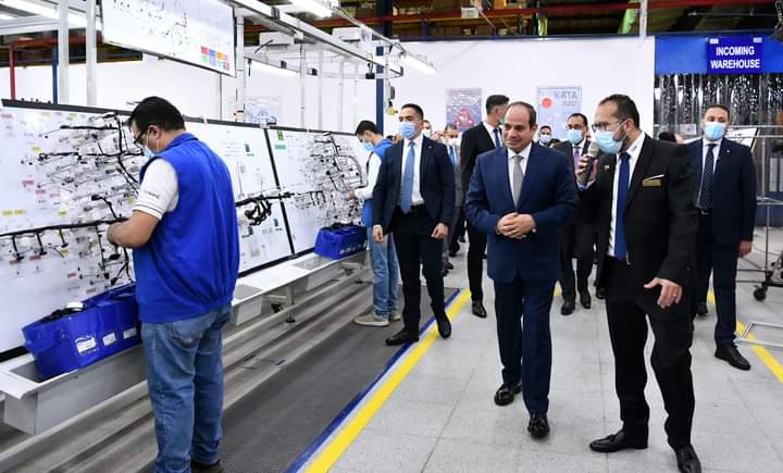 Al-Sissi inaugure des projets de la zone franche 1 - Le Progrès Egyptien