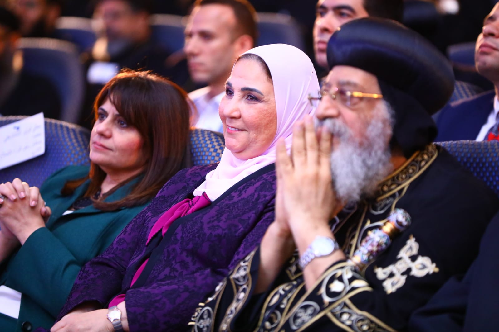 Le Pape Tawadros et la ministre de la Solidarité assistent à la cérémonie "Fille du Roi" 1 - Le Progrès Egyptien