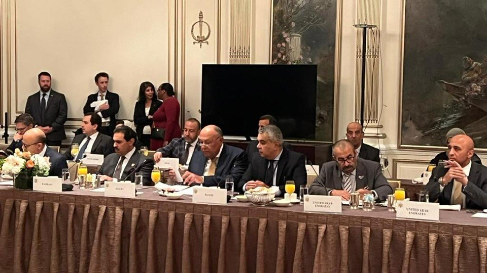 Choucri participe à la réunion ministérielle regroupant les USA, les pays du CCG, l'Egypte, l'Irak, la Jordanie et le Yémen 2 - Le Progrès Egyptien Choucri participe à la réunion ministérielle regroupant les USA, les pays du CCG, l'Egypte, l'Irak, la Jordanie et le Yémen 1 - Le Progrès Egyptien