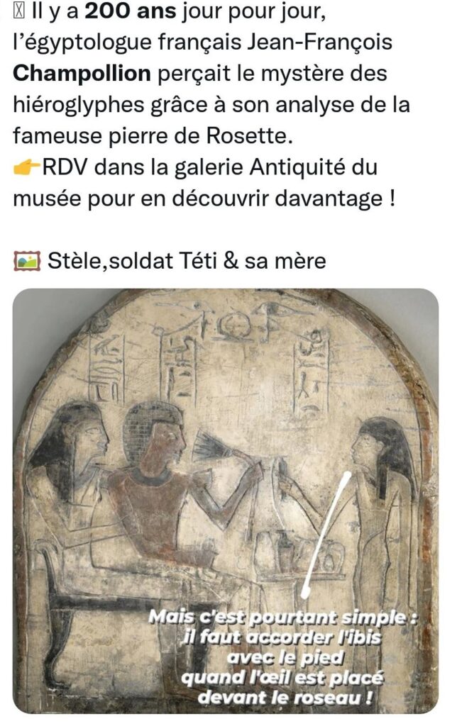 Carrefour de l’actualité, Les réseaux sociaux fêtent les 200 ans de l’Egyptologie ? 15 - Le Progrès Egyptien