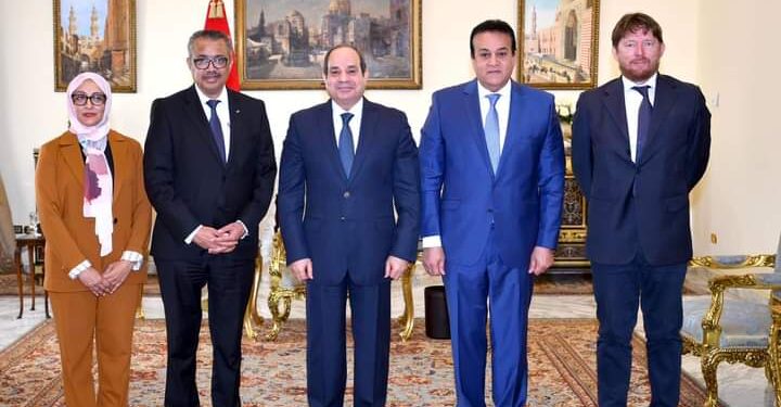Le Président reçoit le directeur général de l'OMS 1 - Le Progrès Egyptien