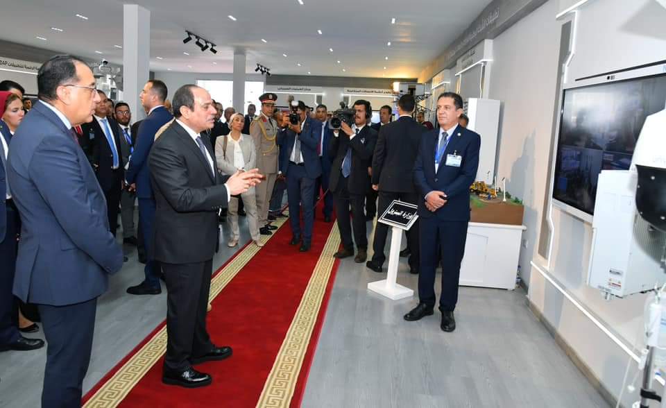 Le Président inaugure le centre de contrôle et de suivi du Réseau national d’urgence 11 - Le Progrès Egyptien