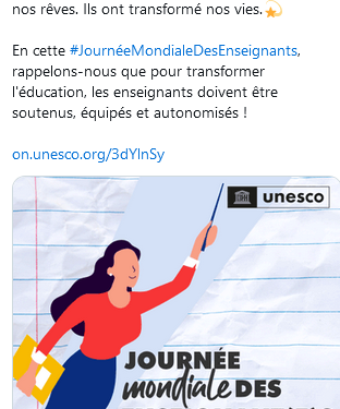 Journée mondiale des enseignants : Appel à transformer l’éducation 2 - Le Progrès Egyptien Journée mondiale des enseignants : Appel à transformer l’éducation 1 - Le Progrès Egyptien