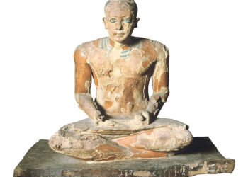 Statue de Mitri en scribe