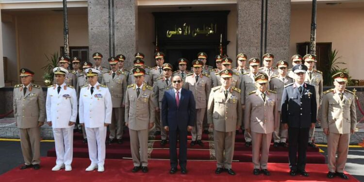 Al-Sissi examine avec les Forces armées la protection des piliers de la sécurité nationale 1 - Le Progrès Egyptien