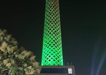 Journée mondiale de la santé mentale : La Tour du Caire illuminée en vert