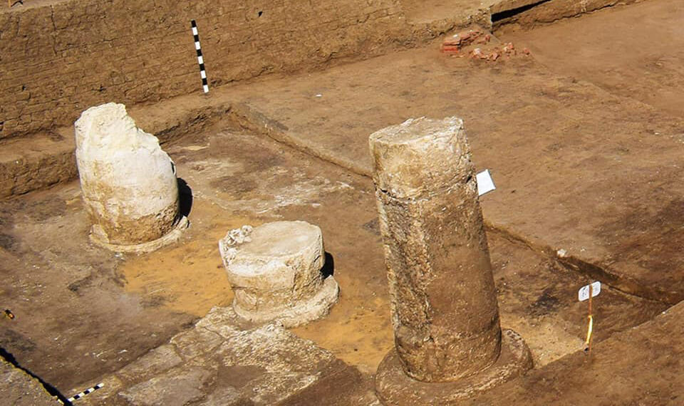 <strong>Découverte des vestiges du temple de Bouto à Kafr El-Cheikh</strong> 2 - Le Progrès Egyptien <strong>Découverte des vestiges du temple de Bouto à Kafr El-Cheikh</strong> 1 - Le Progrès Egyptien