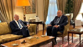 Choucri s’entretient avec son homologue grec