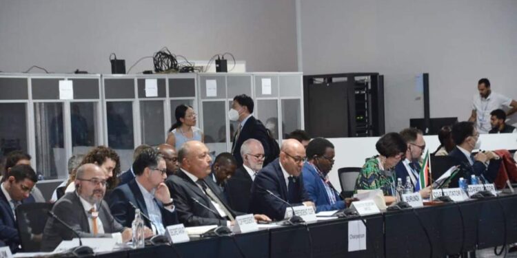 <strong>Choucri affirme le souci de la présidence égyptienne à conclure la COP27 avec des résultats satisfaisants</strong> 1 - Le Progrès Egyptien