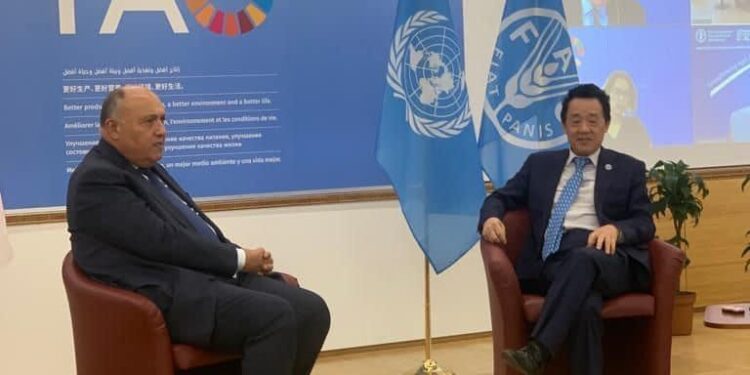 Le ministre des AE apprécie le partenariat stratégique entre l'Égypte et la FAO 1 - Le Progrès Egyptien