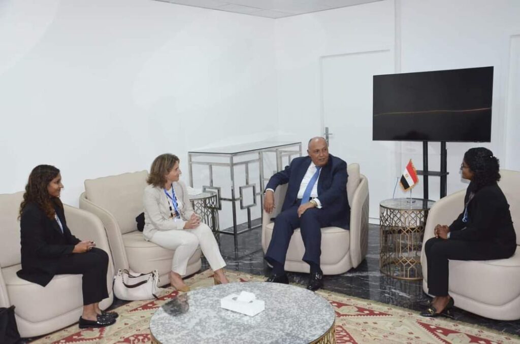 <strong>COP 27: Choucri mutiplie ses rencontres avec les ministres en charge des négociations</strong> 5 - Le Progrès Egyptien