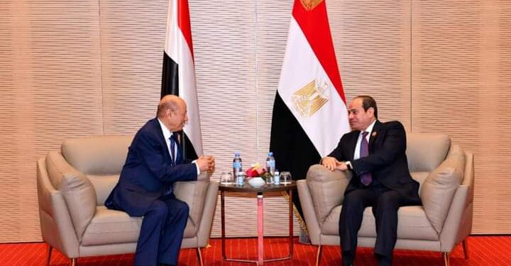 Al-Sissi s'entretient avec le chef du conseil présidentiel yéménite 1 - Le Progrès Egyptien