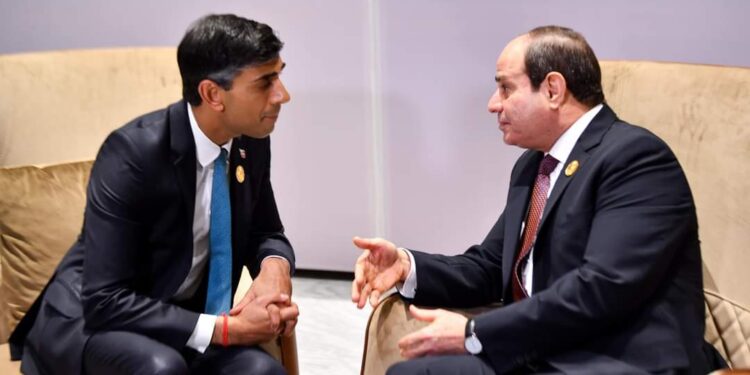 Al-Sissi reçoit le PM britannique à Charm El-Cheikh 1 - Le Progrès Egyptien