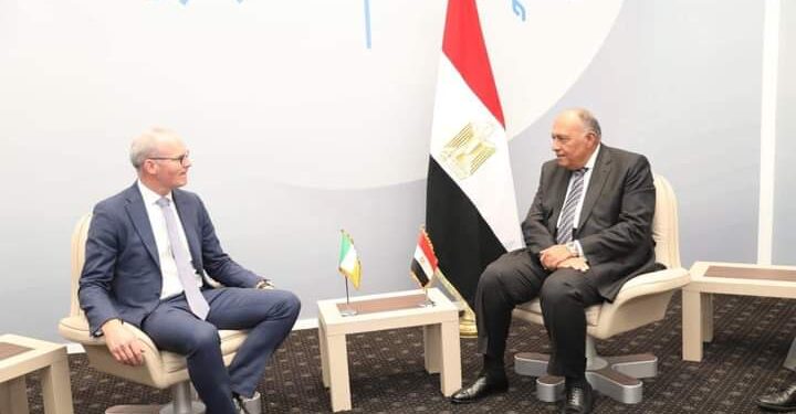Charm Al-Cheikh : Choucri reçoit son homologue irlandais 1 - Le Progrès Egyptien