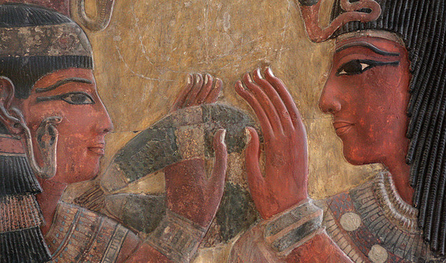 <strong>Relief de Hathor et Séthi Ier</strong> 1 - Le Progrès Egyptien