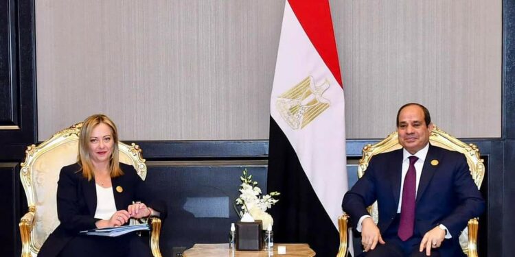COP27 : Al-Sissi salue la participation de la PM italienne 2 - Le Progrès Egyptien COP27 : Al-Sissi salue la participation de la PM italienne 1 - Le Progrès Egyptien