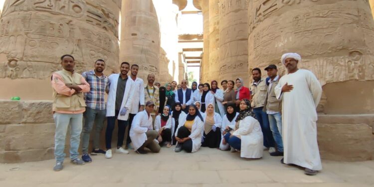 Inspection des travaux de restauration au temple de Karnak 1 - Le Progrès Egyptien