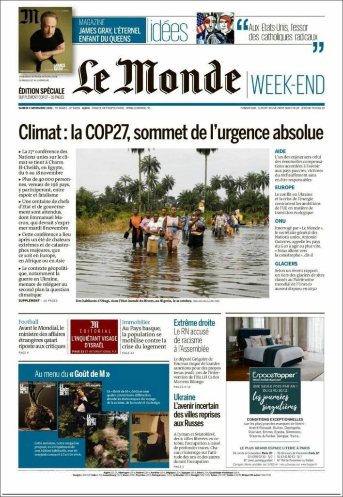 COP27pour “sauver la planète” ? 6 - Le Progrès Egyptien COP27pour “sauver la planète” ? 5 - Le Progrès Egyptien