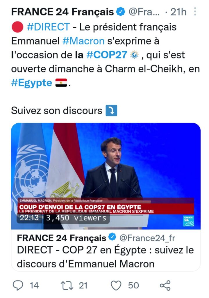 La #COP27 fait la tour de la toile 31 - Le Progrès Egyptien