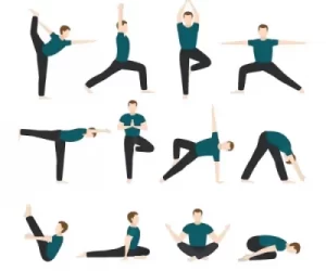 Et les hommes aussi font de yoga !!