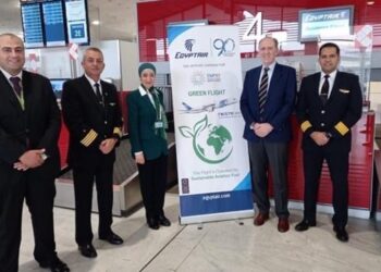 Arrivée de 132 délégations à Charm El-Cheikh à bord d’un vol d’EgyptAir utilisant du biocarburant