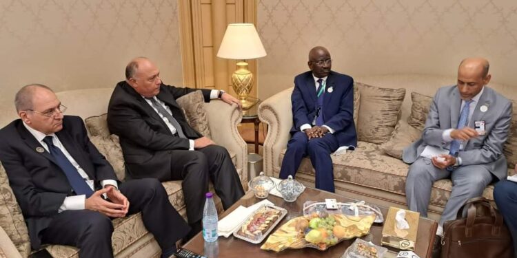 <strong>Choucri s'entretient avec le ministre des Affaires étrangères et des Mauritaniens à l’étranger</strong> 2 - Le Progrès Egyptien <strong>Choucri s'entretient avec le ministre des Affaires étrangères et des Mauritaniens à l’étranger</strong> 1 - Le Progrès Egyptien