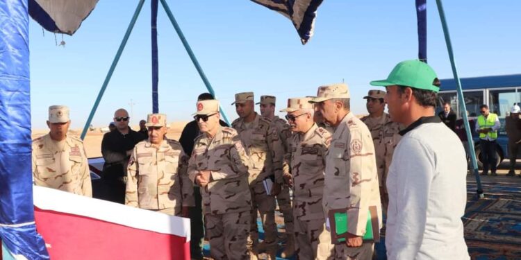 Le chef d’état major des Forces armées inspecte le projet de bonification des terres à Toshka 2 - Le Progrès Egyptien Le chef d’état major des Forces armées inspecte le projet de bonification des terres à Toshka 1 - Le Progrès Egyptien