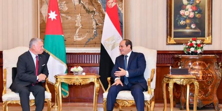 Al-Sissi examine avec le roi Abdallah II de Jordanie les relations bilatérales 1 - Le Progrès Egyptien
