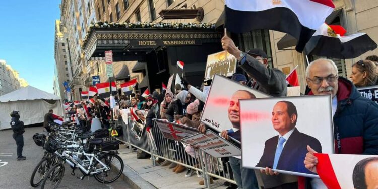Le Président Al-Sissi accueilli par des expatriés égyptiens aux USA 1 - Le Progrès Egyptien