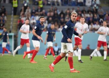 Antoine Griezmann, aussi actif qu’endurant au milieu de terrain