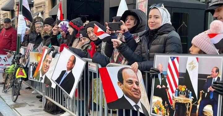 La diaspora égyptienne accueille le Président Al-Sissi à Washington 2 - Le Progrès Egyptien La diaspora égyptienne accueille le Président Al-Sissi à Washington 1 - Le Progrès Egyptien