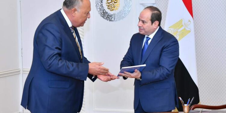 Rapport sur la Stratégie nationale des DH: Le Président s’entretient avec Choucri 1 - Le Progrès Egyptien