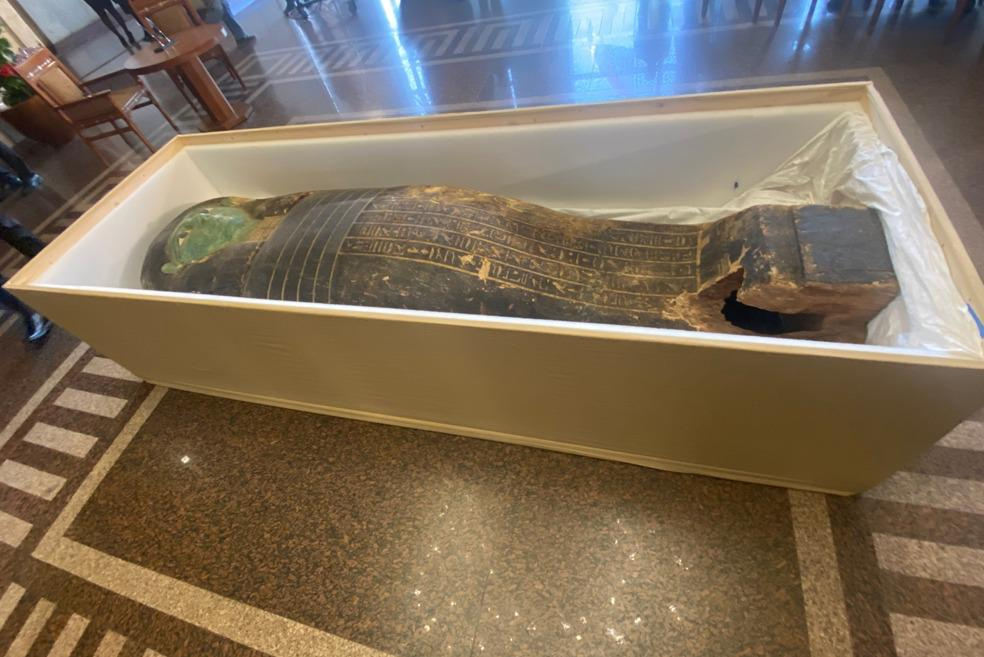Récupération du “Sarcophage vert” des Etats-Unis 6 - Le Progrès Egyptien Récupération du “Sarcophage vert” des Etats-Unis 5 - Le Progrès Egyptien