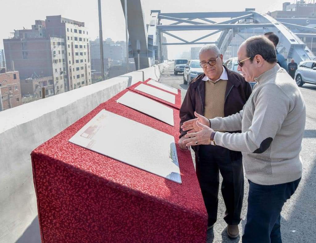 <strong>Al-Sissi inspecte les axes routiers de Guiza</strong> 7 - Le Progrès Egyptien