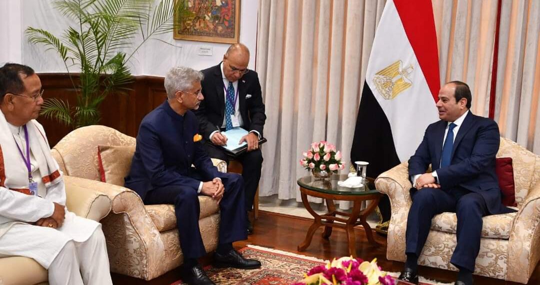 Al-Sissi rencontre le ministre indien des affaires étrangères 1 - Le Progrès Egyptien