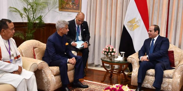 Al-Sissi rencontre le ministre indien des affaires étrangères 1 - Le Progrès Egyptien