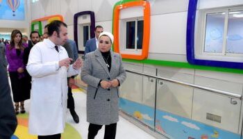 L’épouse du président se réjouit d’avoir visité l’hôpital d’oncologie pédiatrique Shefa Al-Orman