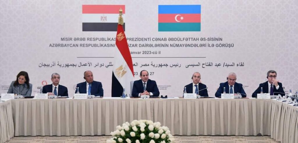 Al-Sissi : L’Égypte aspire à maximiser le volume des investissements avec l’Azerbaïdjan (Photos) 6 - Le Progrès Egyptien Al-Sissi : L’Égypte aspire à maximiser le volume des investissements avec l’Azerbaïdjan (Photos) 5 - Le Progrès Egyptien