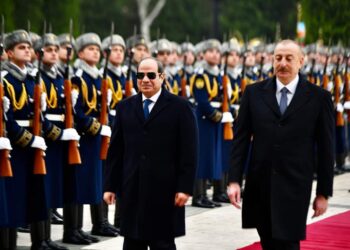 Le président azerbaïdjanais reçoit Al-Sissi au palais présidentiel de Bakou (Photos)