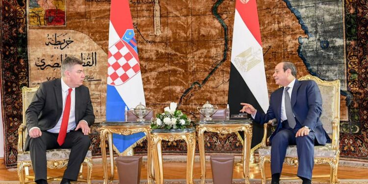 Al-Sissi : Augmenter les échanges commerciaux égypto-croates 1 - Le Progrès Egyptien