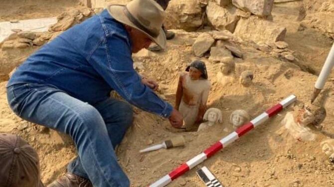 Saqqarah révèle des secrets à nouveau ! 2 - Le Progrès Egyptien Saqqarah révèle des secrets à nouveau ! 1 - Le Progrès Egyptien