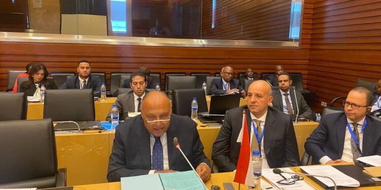 <strong>Choucri souligne la nécessité d’arrêter les ingérences étrangères dans les affaires libyennes</strong> 2 - Le Progrès Egyptien <strong>Choucri souligne la nécessité d’arrêter les ingérences étrangères dans les affaires libyennes</strong> 1 - Le Progrès Egyptien