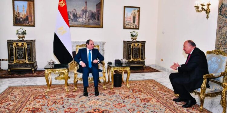 <strong>Choucri informe le président Al-Sissi des résultats du sommet de l'UA</strong> 2 - Le Progrès Egyptien <strong>Choucri informe le président Al-Sissi des résultats du sommet de l'UA</strong> 1 - Le Progrès Egyptien