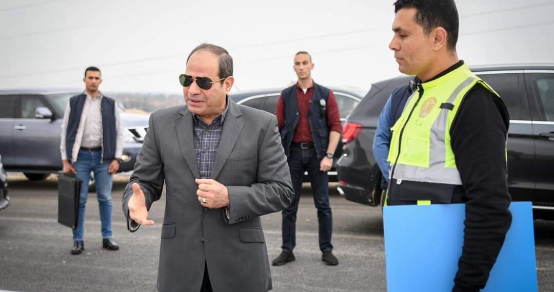 Gizeh : Al-Sissi inspecte les projets d'axes routiers 1 - Le Progrès Egyptien