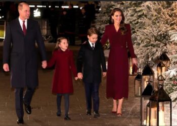 Kate et William, au tournage des “Anneaux de Pouvoir” avec George et Charlotte