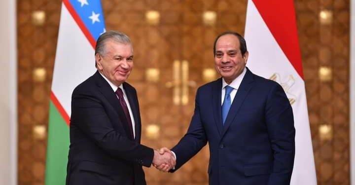Pourparlers d’Al-Sissi et son homologue ouzbèk à Ittihadiya 2 - Le Progrès Egyptien Pourparlers d’Al-Sissi et son homologue ouzbèk à Ittihadiya 1 - Le Progrès Egyptien