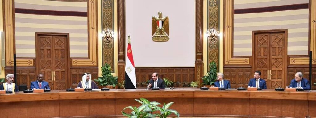 <strong>Le Président reçoit les chefs des parlements arabes</strong> 4 - Le Progrès Egyptien <strong>Le Président reçoit les chefs des parlements arabes</strong> 3 - Le Progrès Egyptien